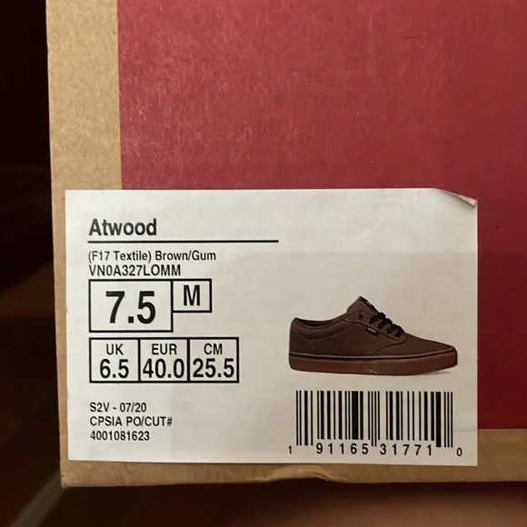 Vans Atwood F17 Textile brown gum